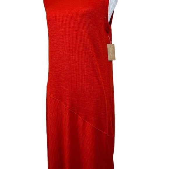 NWT Rachel Rachel Roy July Dress in Lava Ribbed Stretch Asymmetic Hem Size XXL - Picture 3 of 11